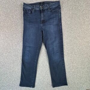 Fidelity Jeans Womens 30 Cher High Rise Slim Straight Empress Blue Made USA